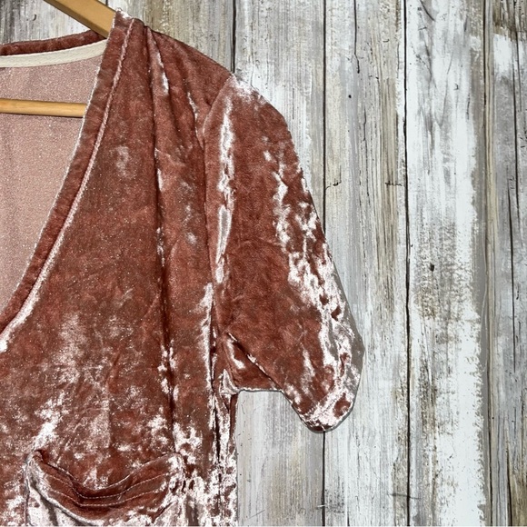 POL Pink Crushed Velvet Tee - Picture 3 of 6